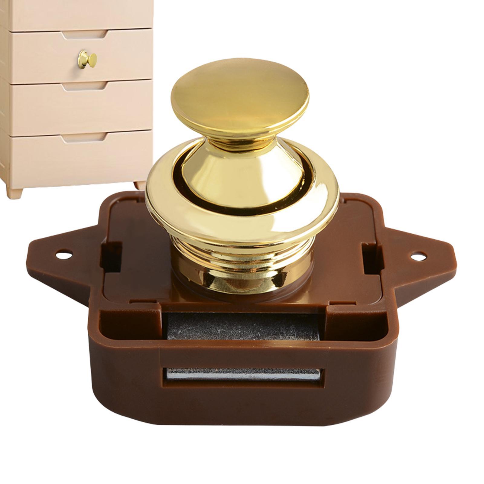 Furniture Hardware Tools - Keyless RV Push Cabinet Lock Push