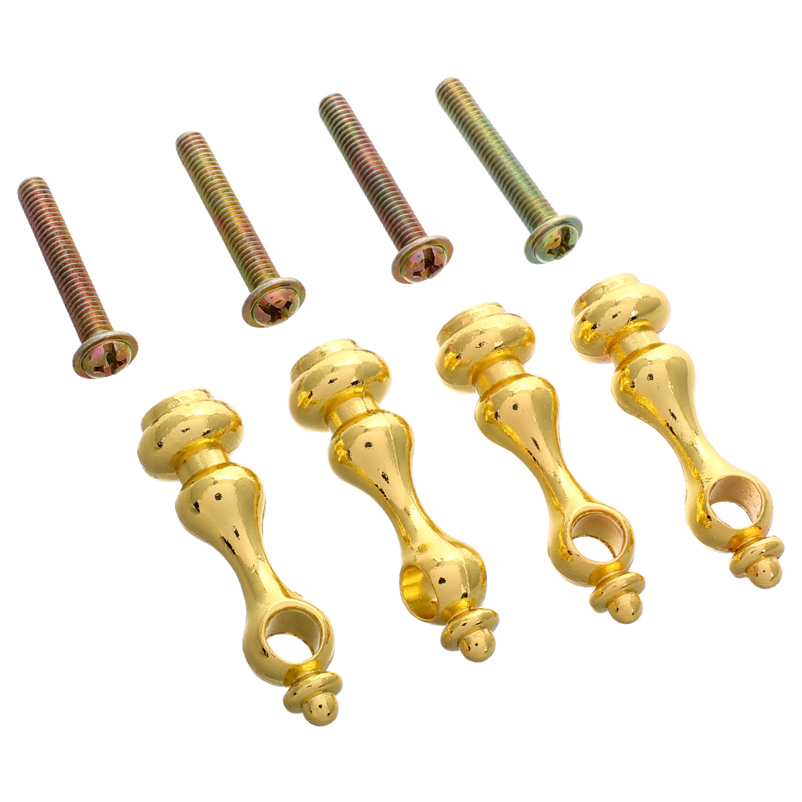 Furniture Rails Hardware - 4Pcs Easy Install Metal Spindles for