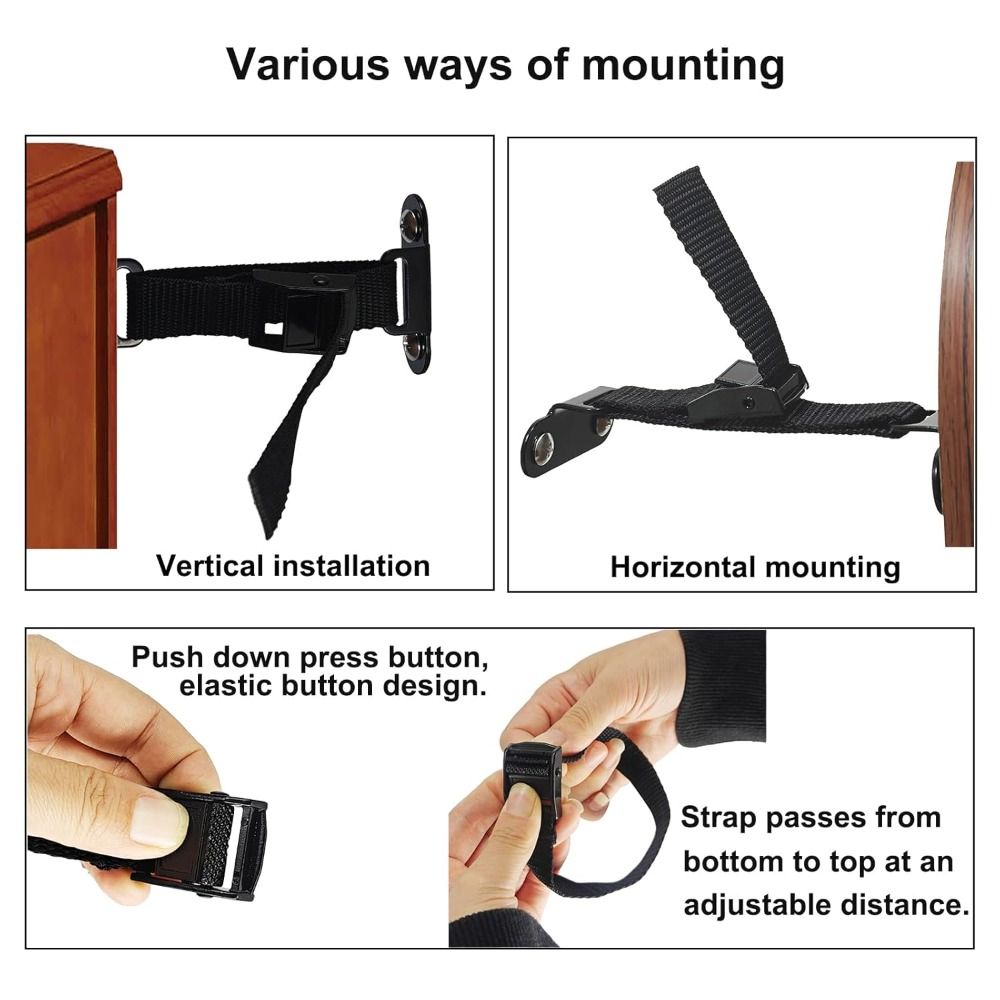 Furniture Hardware Tools - Easy Install Earthquake Proof Furniture Anchors