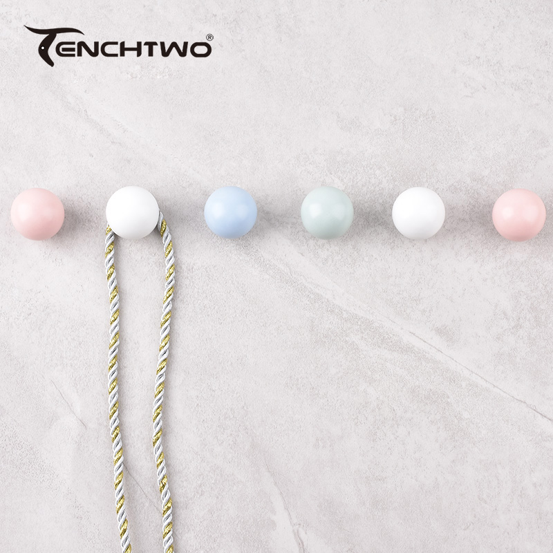 Round Ceramic Hook Clothes Han - đánh giá và giá Furniture Hardware Tools