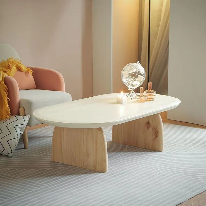 Solid Wood Cream Small Coffee  - đánh giá và giá Japanese Furniture Hardware