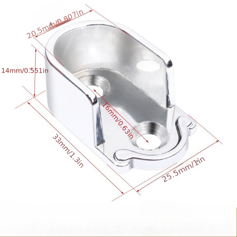 Heavy-Duty Metal U-Shaped Rod  - đánh giá và giá Furniture Rails Hardware