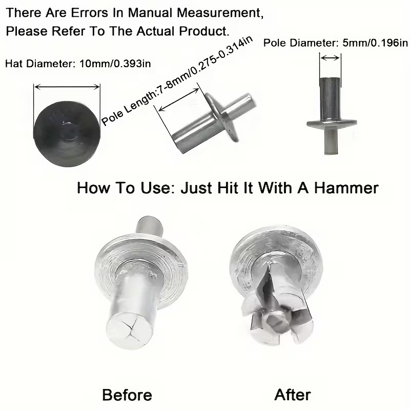 Round Head Aluminum Rivets Fas - đánh giá và giá Furniture Hardware Fixing Screws