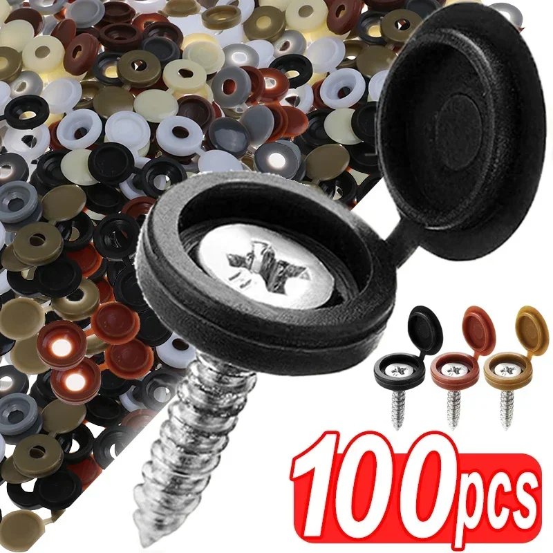 Hinged Plastic Screw Cap Cover - đánh giá và giá Furniture Hardware Fixing Screws