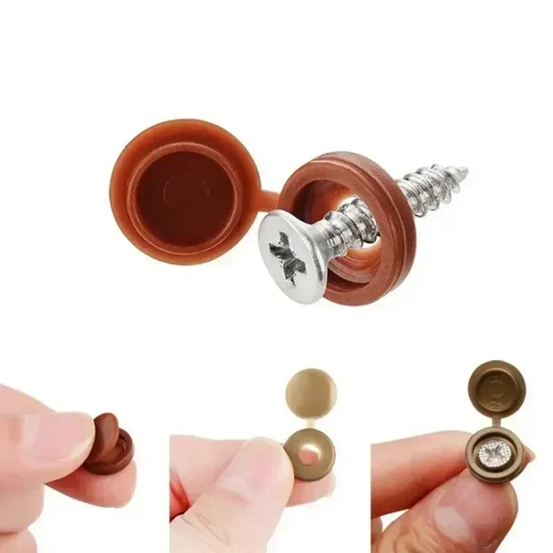 Hinged Plastic Screw Cap Cover - đánh giá và giá Furniture Hardware Fixing Screws