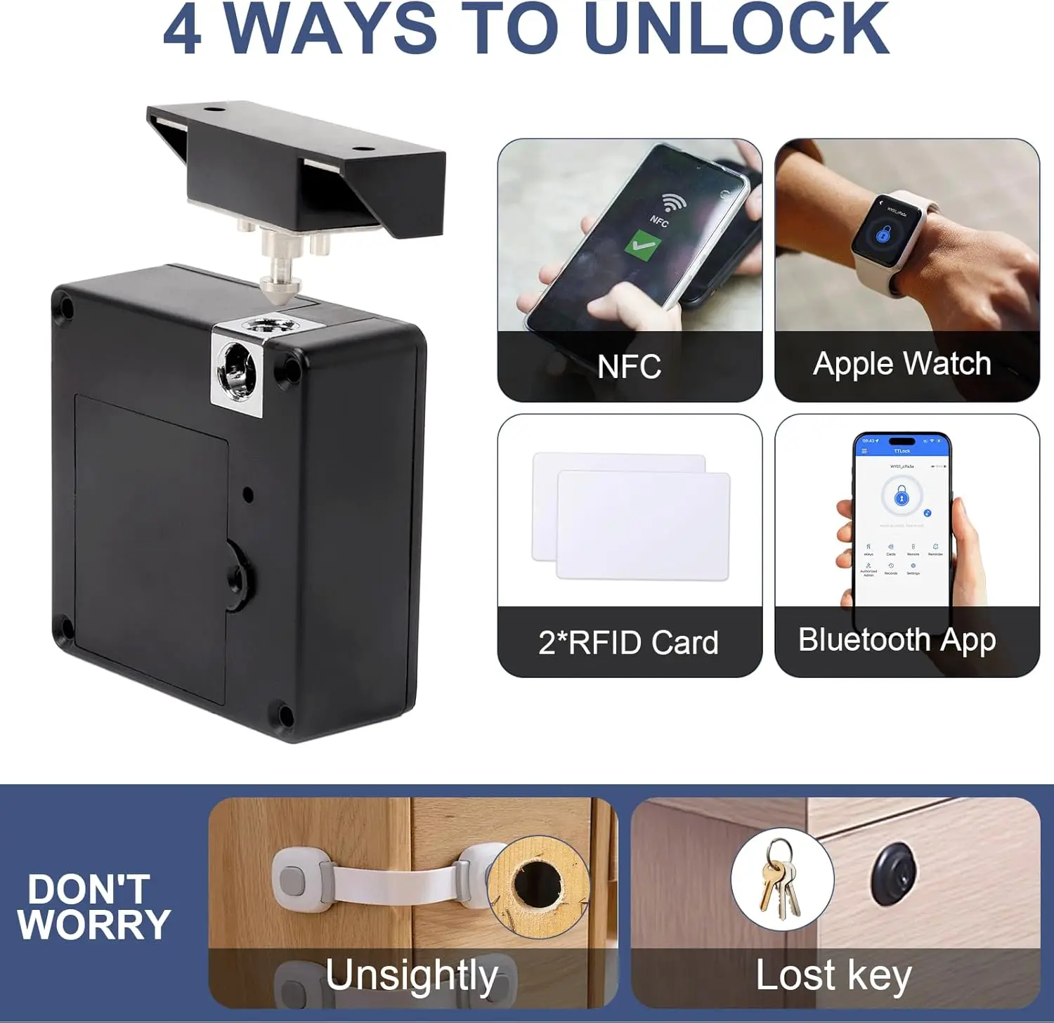 Mobile phone NFC smart locker  - đánh giá và giá Furniture Hardware Tools