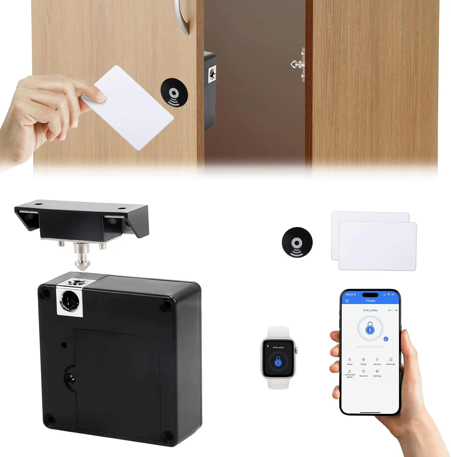 Mobile phone NFC smart locker  - đánh giá và giá Furniture Hardware Tools