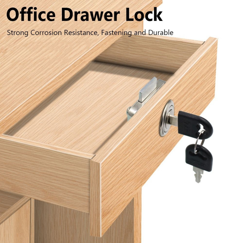 Zinc Alloy Drawer Lock with 2  - đánh giá và giá Office Furniture Hardware