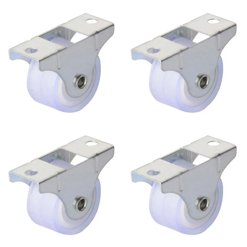 4Pcs White Rail Fixed Casters  - đánh giá và giá Furniture Rails Hardware