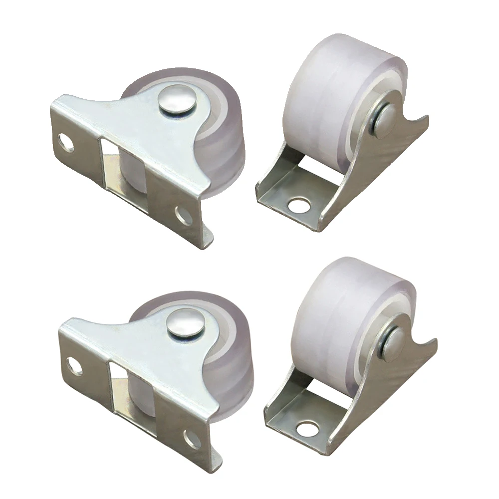 4Pcs White Rail Fixed Casters  - đánh giá và giá Furniture Rails Hardware