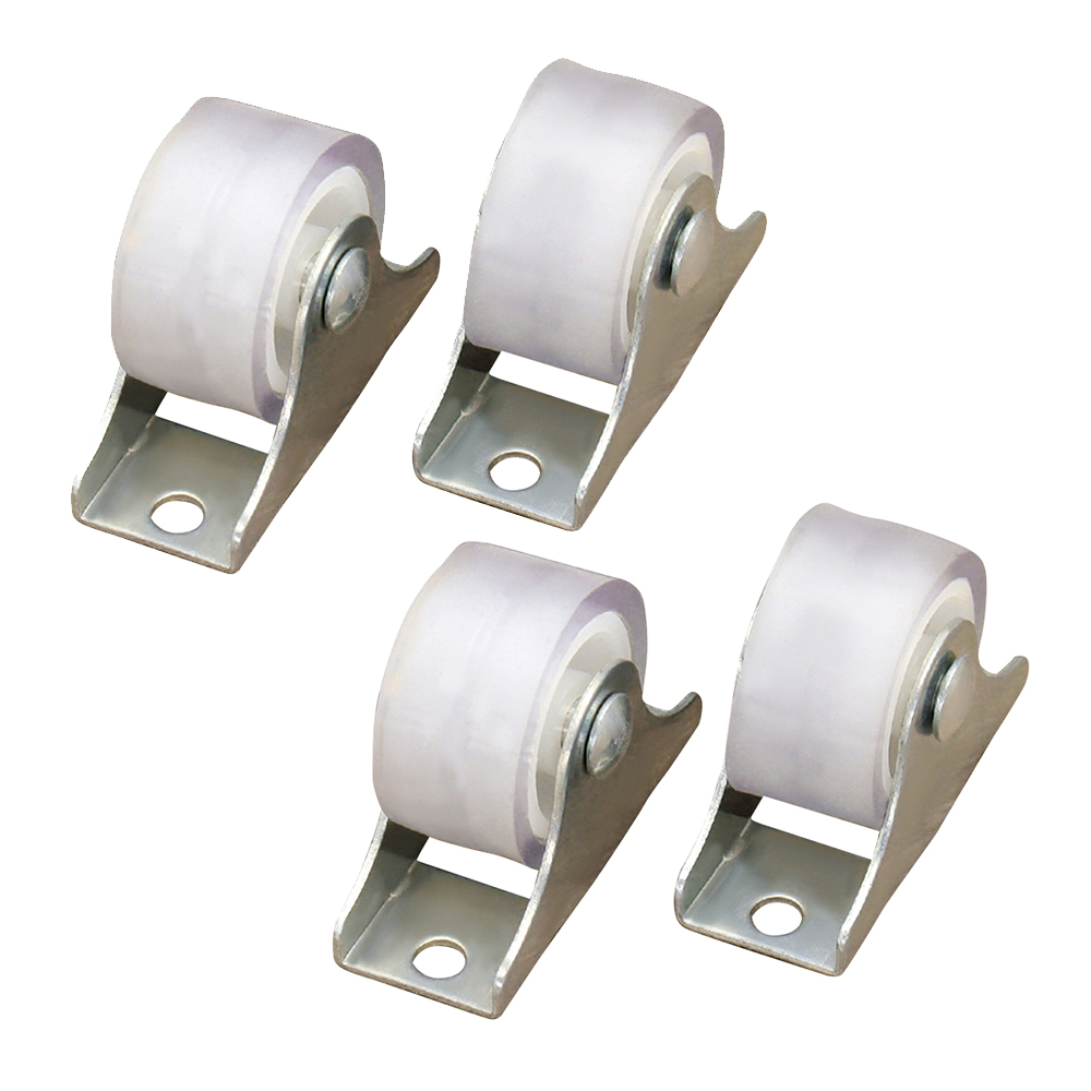 4Pcs White Rail Fixed Casters  - đánh giá và giá Furniture Rails Hardware