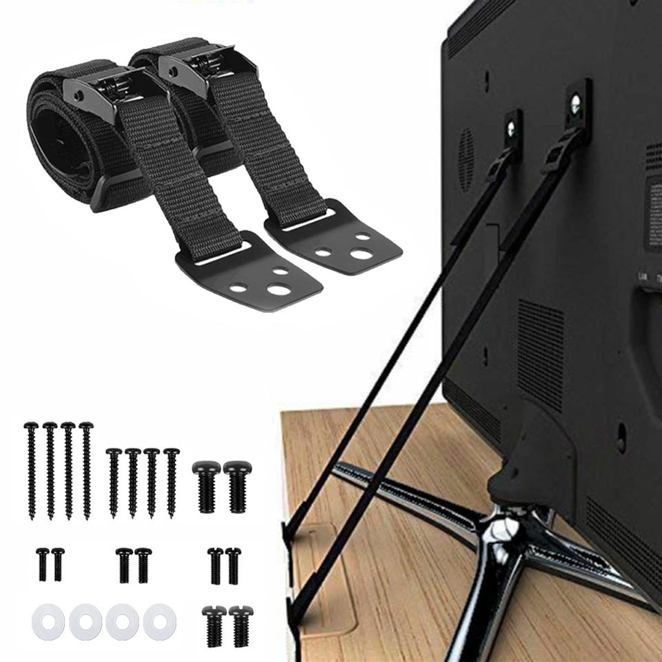 2 Pack Adjustable TV Safety St - đánh giá và giá Furniture Hardware Tools