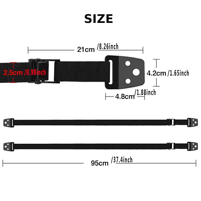 2 Pack Adjustable TV Safety St - đánh giá và giá Furniture Hardware Tools