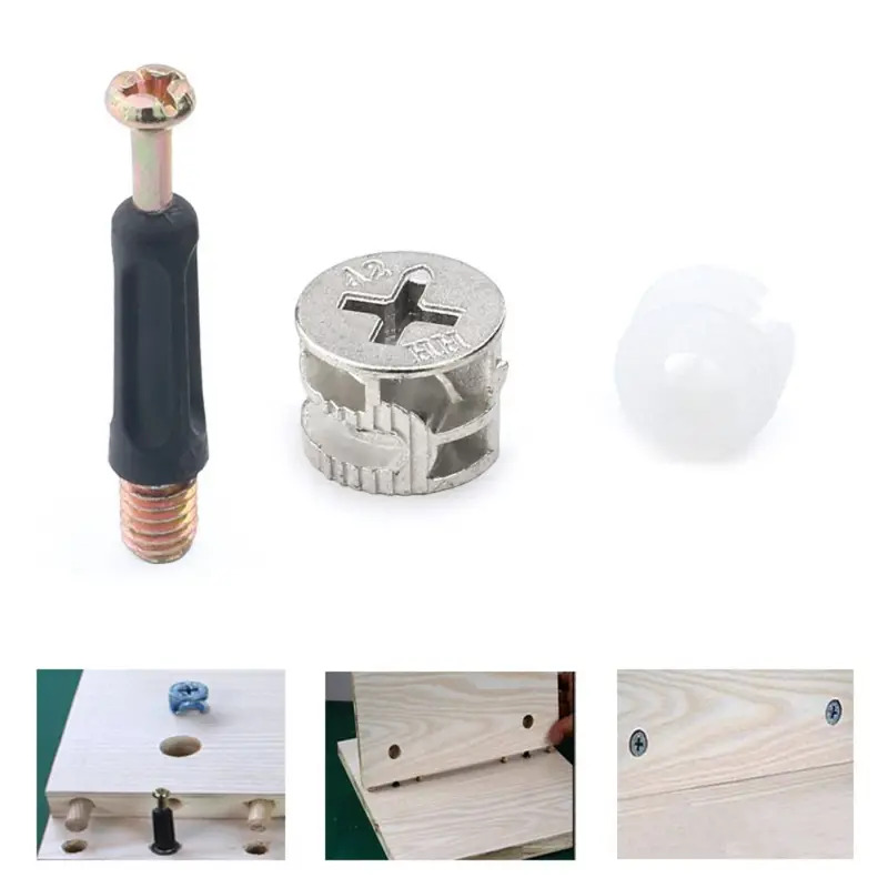 100pcs Furniture Three-In-One  - đánh giá và giá Furniture Hardware Fixing Screws