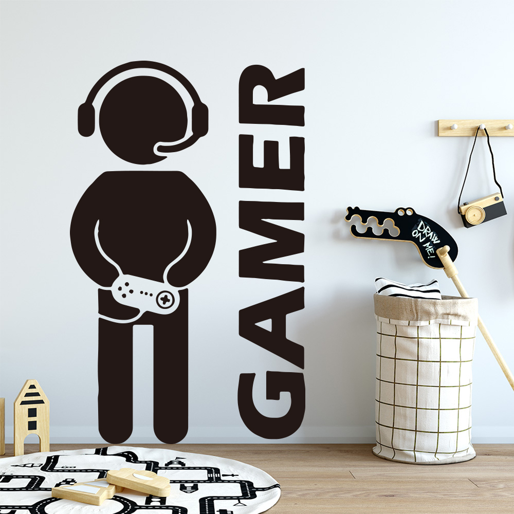 1pc Gamer Wall Art Decal For K - đánh giá và giá Furniture Hardware Factory